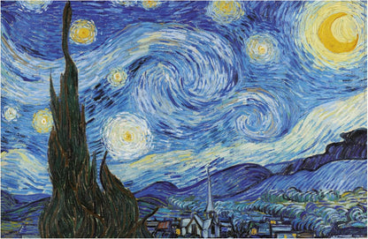 Educa - Il puzzle per adulti da 1000 pezzi più piccolo al mondo | Puzzle in miniatura della notte stellata. Include colla Fix Puzzle. Misure: 30 x 46 cm. Dai 14 anni (20247