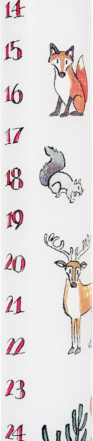 Winter Wildlife Advent Candle