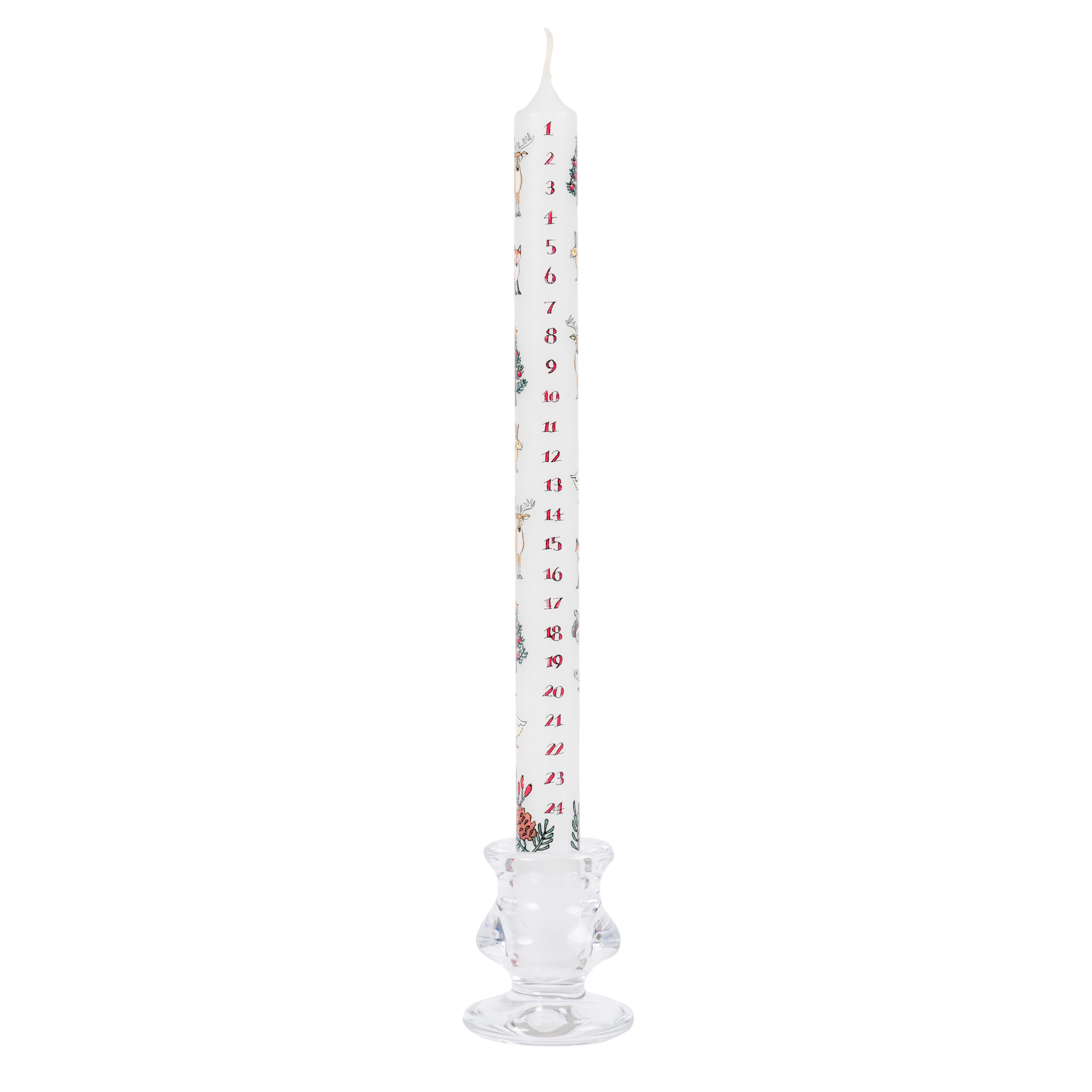Winter Wildlife Advent Candle