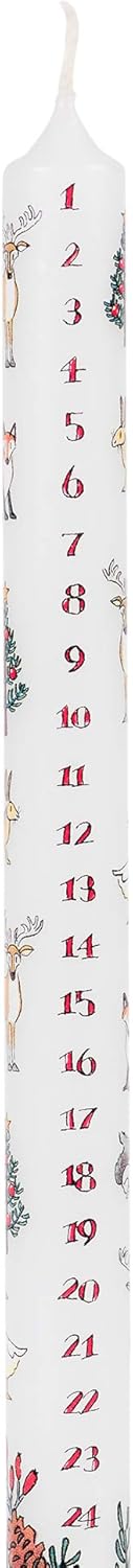 Winter Wildlife Advent Candle