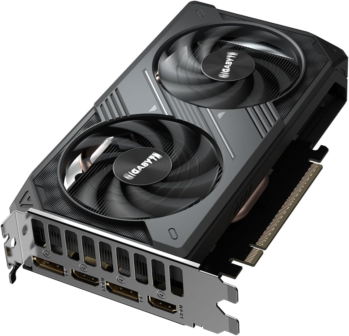 Gigabyte GeForce RTX 5050 WINDFORCE OC 8G Graphics Card - 8GB GDDR6, 128bit, PCI-E 5.0, 2587MHz Core Clock, 2 x DP, 2 x HDMI, NVIDIA DLSS 4, GV-N5050WF2OC-8GD