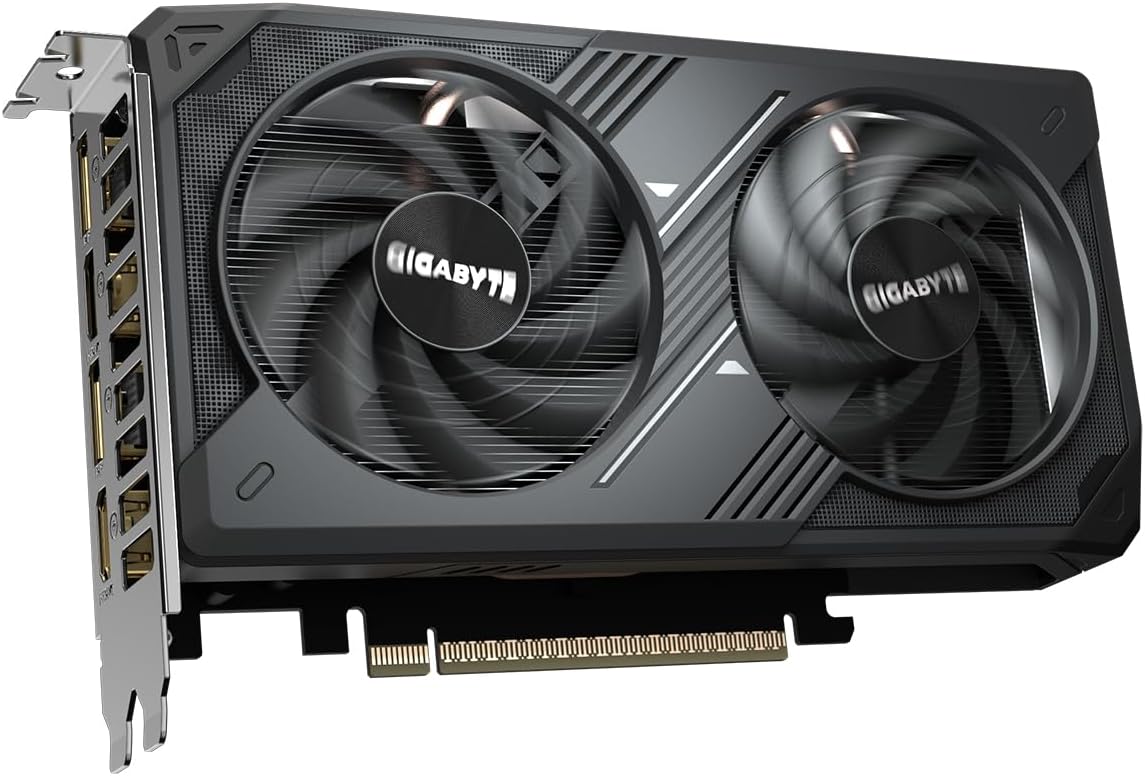 Gigabyte GeForce RTX 5050 WINDFORCE OC 8G Graphics Card - 8GB GDDR6, 128bit, PCI-E 5.0, 2587MHz Core Clock, 2 x DP, 2 x HDMI, NVIDIA DLSS 4, GV-N5050WF2OC-8GD