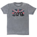 Queen Men's Vintage Union Jack Vintage T-Shirt Charcoal