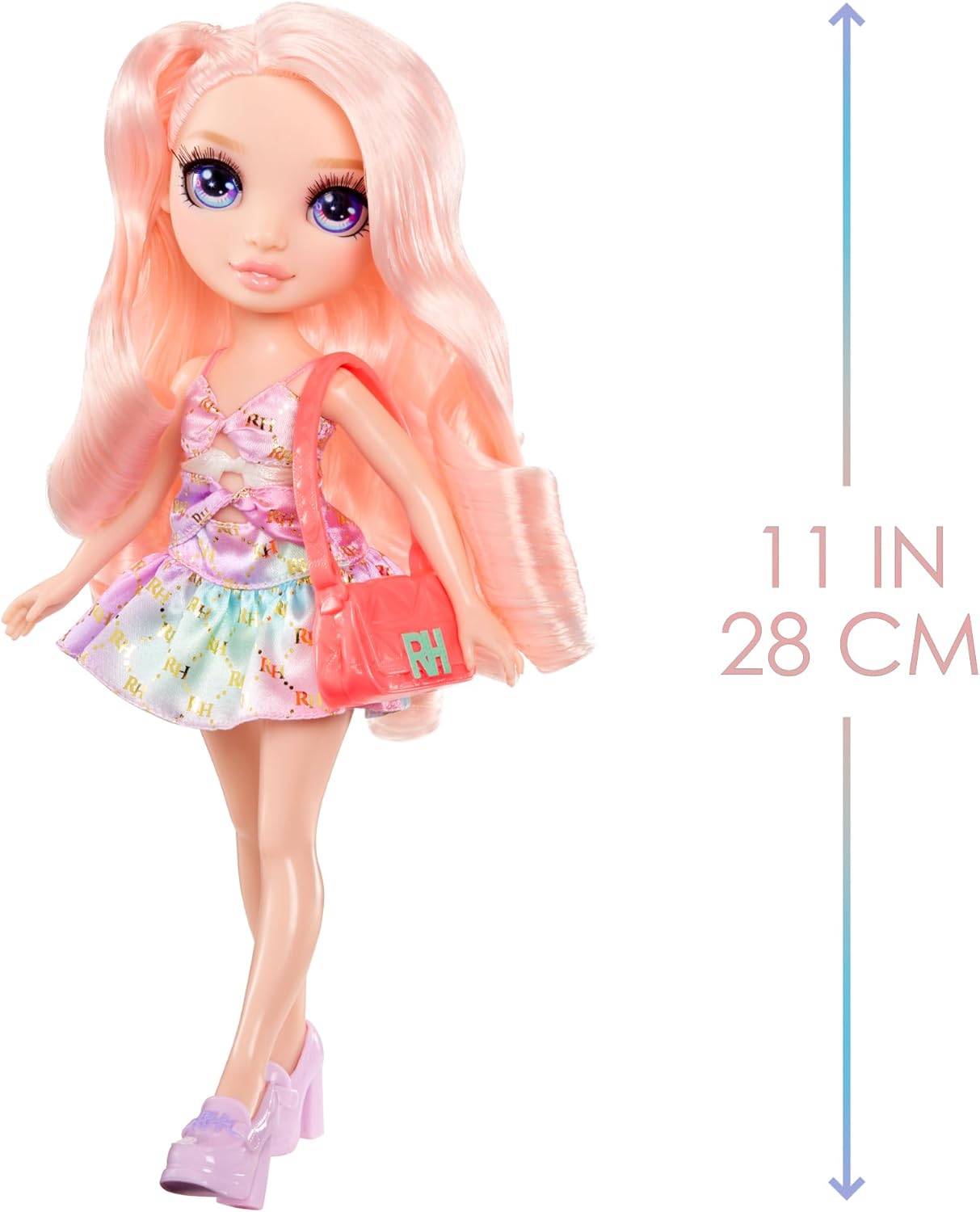 Rainbow High My Fashion Style Doll - Bella - 28cm Pink Fashion Doll with Statement Outfit and Stylish Handbag, Play, Posable, Collectable, For Children Ages 4 to 12+