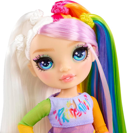 Rainbow High Junior High Rock Band - Amaya, Rainbow - 23cm Fashion Doll with a Keyboard, Customise with Stickers, Posable, Cute Toys for Children Ages 4+