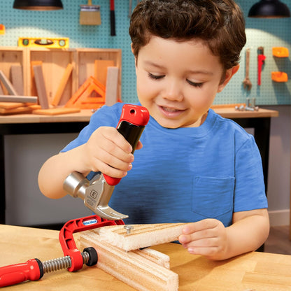 little tikes Creative Construction Hammer & Nail Set - Includes 5 Accessories, Pretend Play Construction Set, Suitable for Boys and Girls Ages 3+ Years