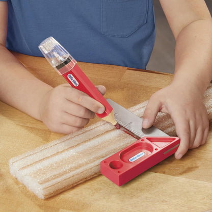 little tikes Creative Construction Measure & Cut Set - Includes 5 Accessories, Pretend Play Construction Set, Suitable for Boys and Girls Ages 3+ Years