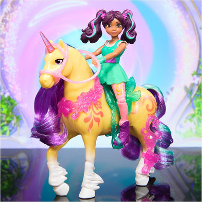 Unicorn Academy - L'Ecole des Licornes - Licorne Leaf + Poupée Ava - Licorne, Poupée Et Accessoires À Collectionner - Jouets Inspirés De La Série L'Ecole des Licornes - Jouet Enfant 4 Ans Et +