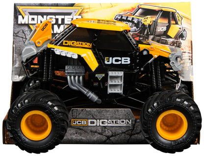 Monster Jam, Official JCB DIGatron Monster Truck, Collector Die-Cast Vehicle, 1:24 Scale, Kids’ Toys for Boys and Girls Aged 3 and up