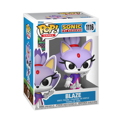 Funko Pop! Games: Sonic - Blaze the Cat - Sonic the Hedgehog - Collectable Vinyl Figure - Gift Idea - Official Merchandise - Toys for Kids & Adults - Video Games Fans - Model Figure for Collectors