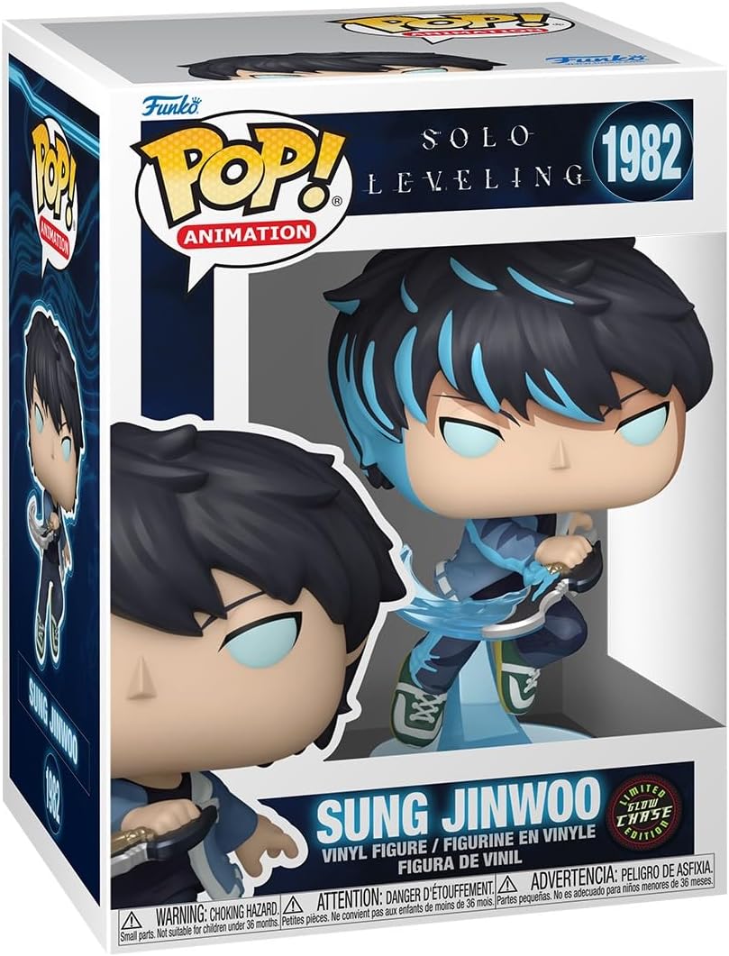 Funko Pop! Animation: Solo Leveling - Sung Jinwoo - 1/6 Quote Für Seltene Chase-Variante - Vinyl-Sammelfigur - Geschenkidee - Offizielle Handelswaren - Spielzeug Für Kinder und Erwachsene