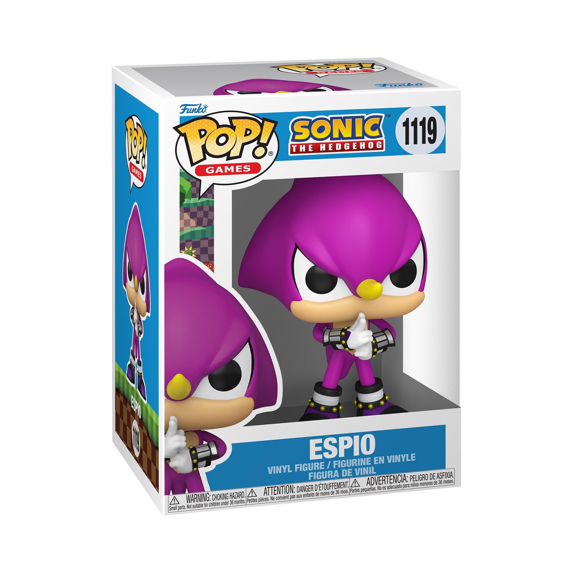 Funko Pop! Games: Sonic - Espio the Chameleon - Sonic the Hedgehog - Collectable Vinyl Figure - Gift Idea - Official Merchandise - Toys for Kids & Adults - Video Games Fans