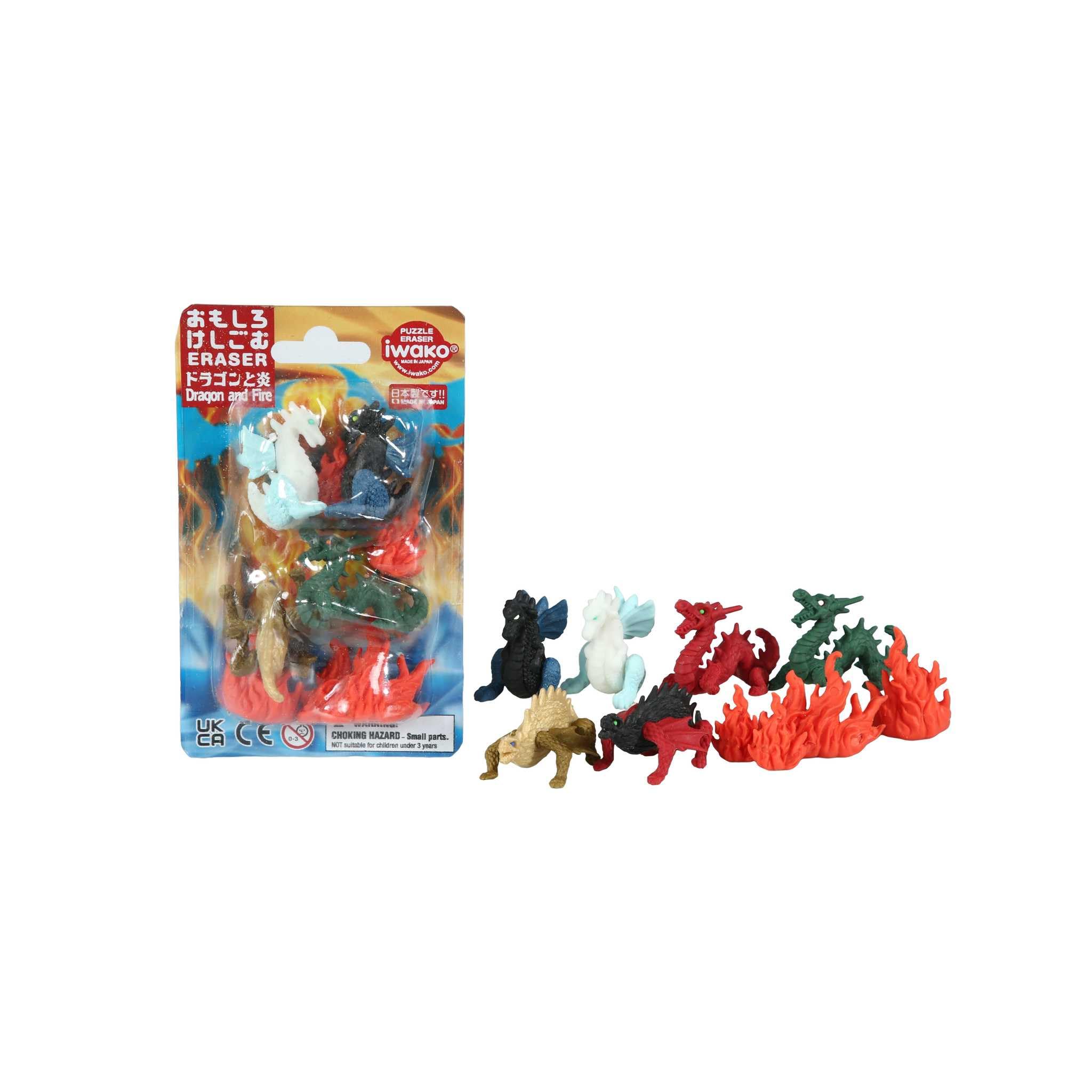 Iwako Dragon - Themed Eraser Blister Card