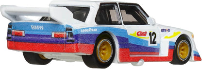 Hot Wheels Premium BMW E46 GTR, Car Culture 2-Pack of 1:64 Scale Vehicles, Unique Pairings, Real Riders Tires, Metal/Metal Chassis, Toy for Collectors, JBK99