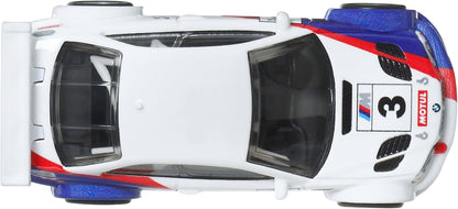 Hot Wheels Premium BMW E46 GTR, Car Culture 2-Pack of 1:64 Scale Vehicles, Unique Pairings, Real Riders Tires, Metal/Metal Chassis, Toy for Collectors, JBK99