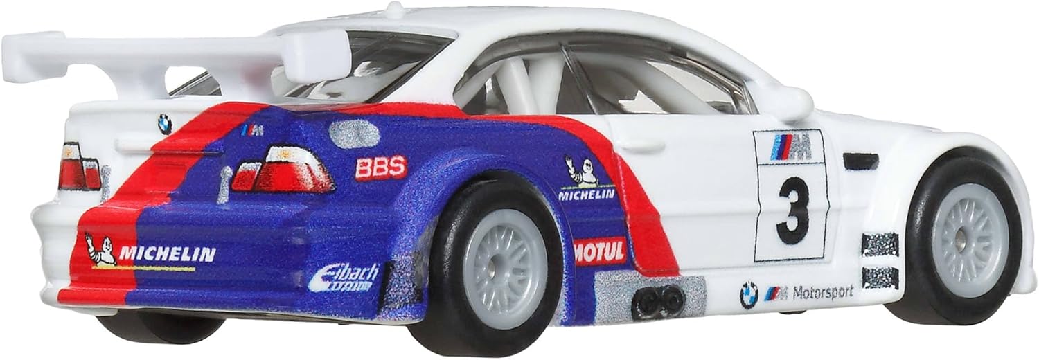 Hot Wheels Premium BMW E46 GTR, Car Culture 2-Pack of 1:64 Scale Vehicles, Unique Pairings, Real Riders Tires, Metal/Metal Chassis, Toy for Collectors, JBK99