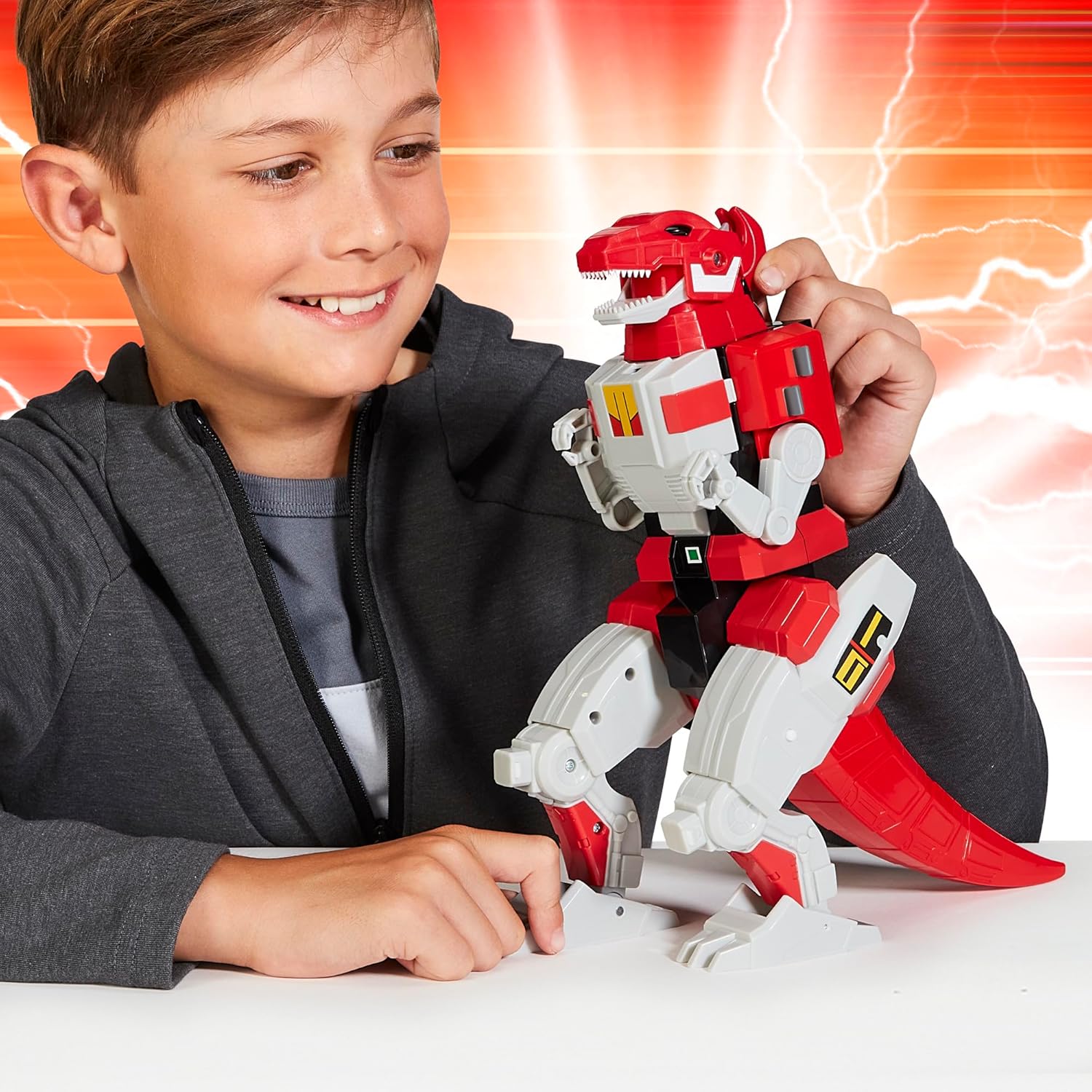 Power Rangers Mighty Morphin Re-Ignition - Tyrannosaurus Deluxe Combinable Dinozord