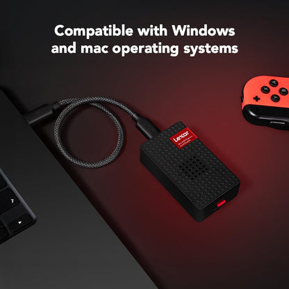 Lexar Play PRO MicroSD Express kaartlezer, USB 3.2 Gen 2, tot 900 MB/s lezen, compatibel met Express microSD UHS-I-kaart (LRW540U-RNHNG)