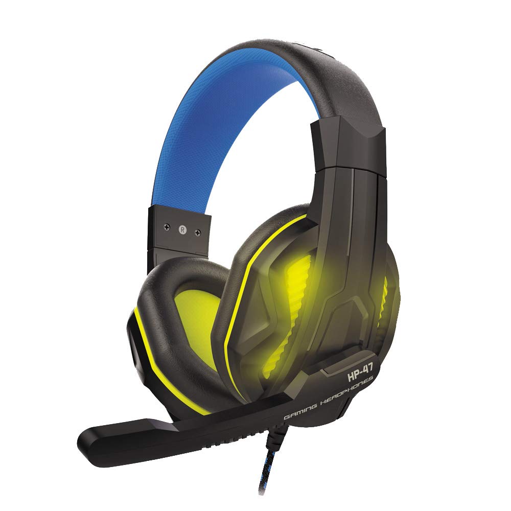 Casque Gaming Steelplay HP47 RGB (Noir/Bleu