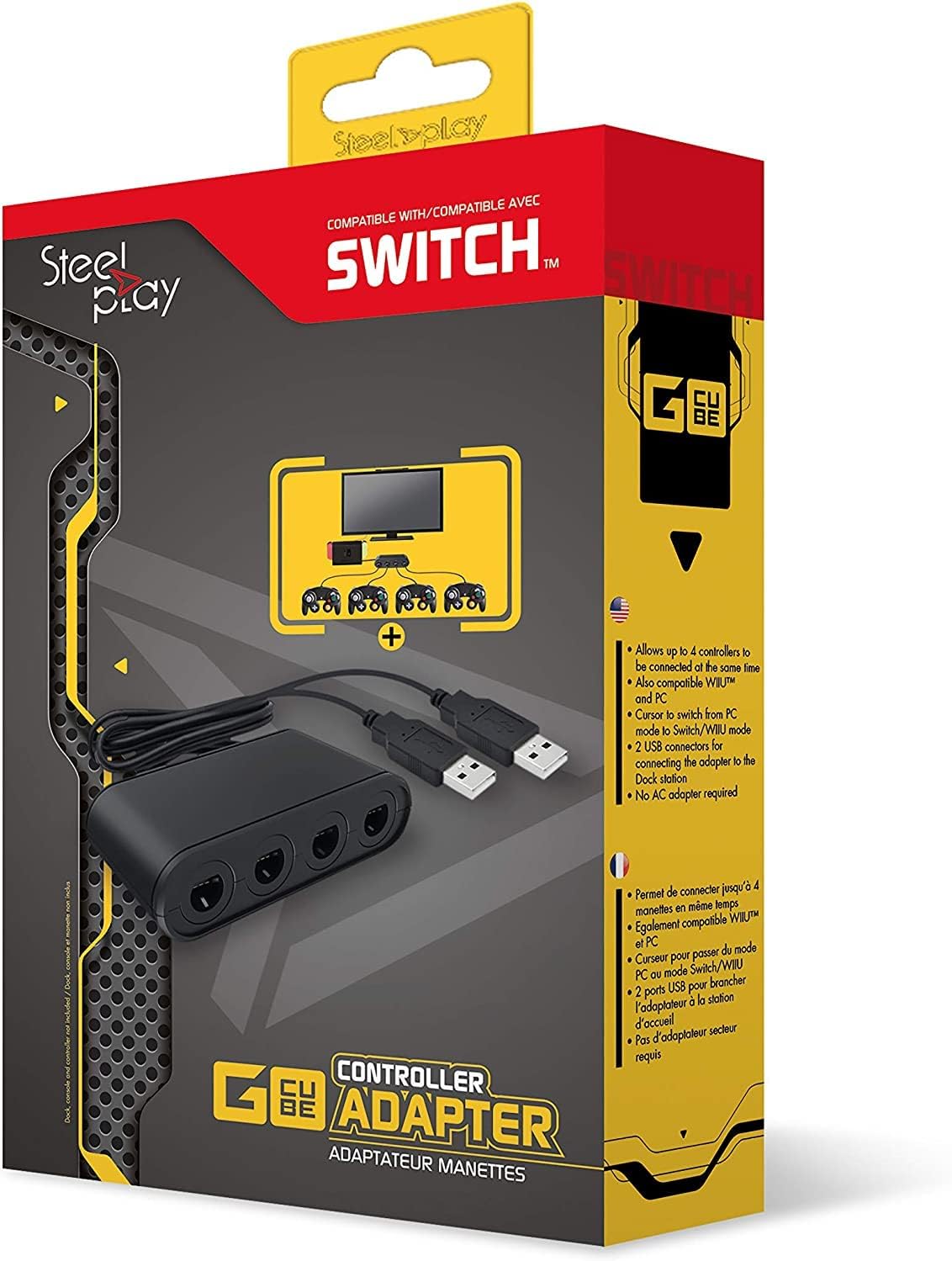Steelplay Gamecube® Controllers Adapter Switch