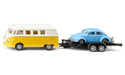 Siku VW T1 with Trailer and Beetle