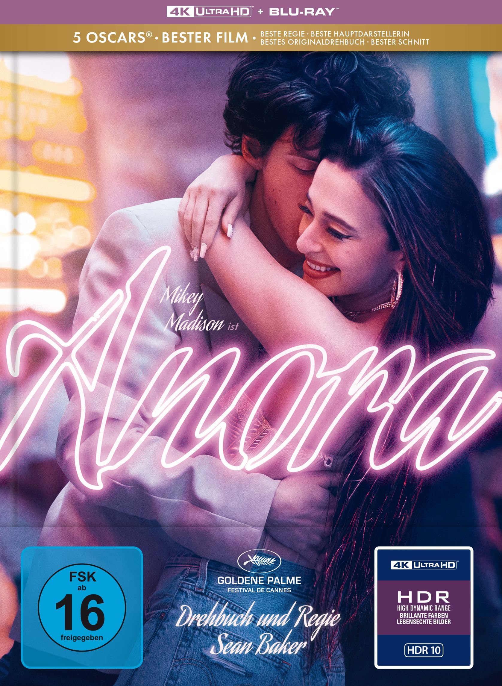 Anora - Limitiertes Mediabook - Cover B (4K Ultra HD + Blu-ray