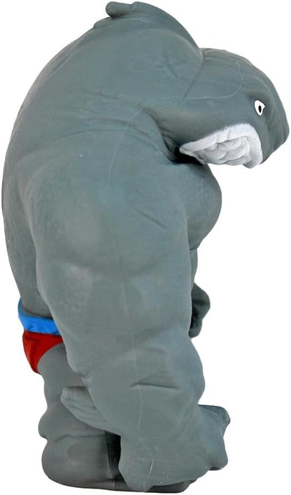 BEMIRO Stretch Figuren für Kinder – 22 cm, aus Gummi, extrem dehnbar & elastisch, Verschiedene Tiermotive wählbar (Hai