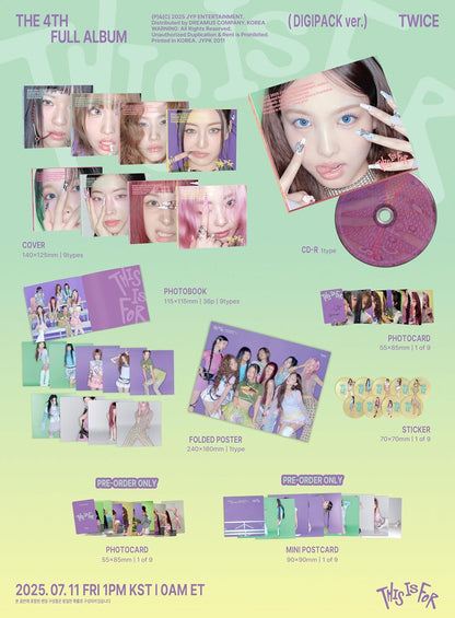 Twice - This Is For (Digipack Ver.)
