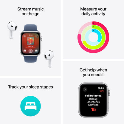 Apple Watch Se (Gps + Cellular) - 2Nd Generation - 40 Mm - Starlight Aluminium - Smart Watch With Sport Loop - Soft Doub