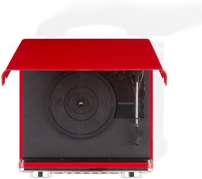 Powel 7-In-1 - Giradiscichi, Lettore Cd, Radio, Am/Fm, Bluetooth, Speakers