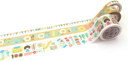 Kamoi Processing Paper Mt Masking Tape, 100th Birthday Mizutama Set (MTMIZUST1