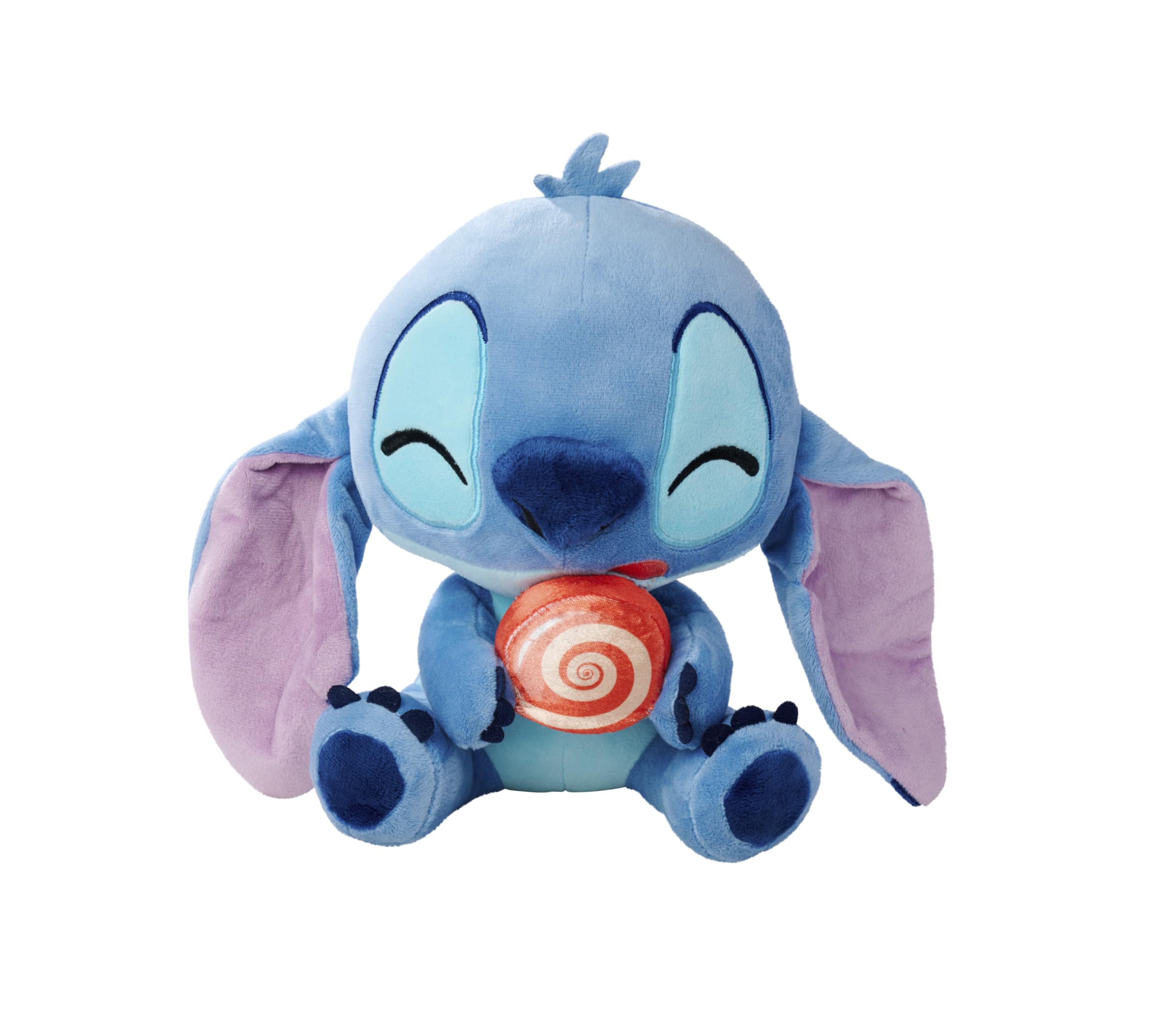 Disney Stitch with Lollipop, 25 cm Plush Figure, Suitable from the First Months of Life