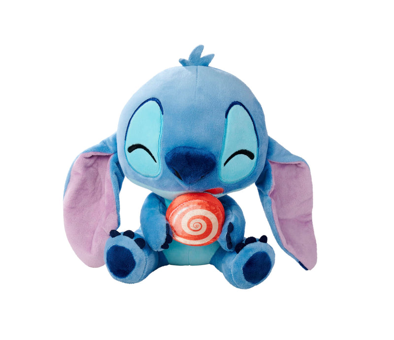 Disney Stitch with Lollipop, 25 cm Plush Figure, Suitable from the First Months of Life