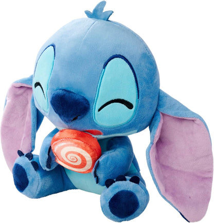 Disney Stitch with Lollipop, 25 cm Plush Figure, Suitable from the First Months of Life