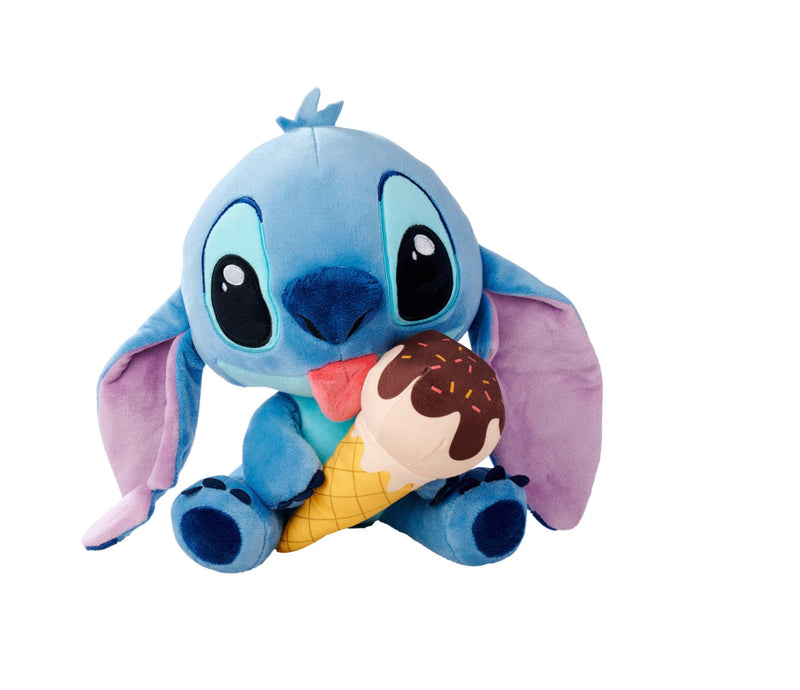 Disney Stitch mit Eiscreme, 25cm Plüschfigur, ab den ersten Lebensmonaten geeignet