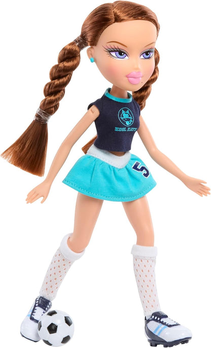 Bratz Play Sportz Roxxi (Fútbol) - Muñeca de Moda con Accesorios