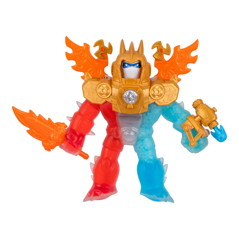 Heroes of Goo Jit Zu Goo-Tron Supreme Combines The Power Of Blazagon, Pantaro & Thrash In 1 Ultimate Hero.
