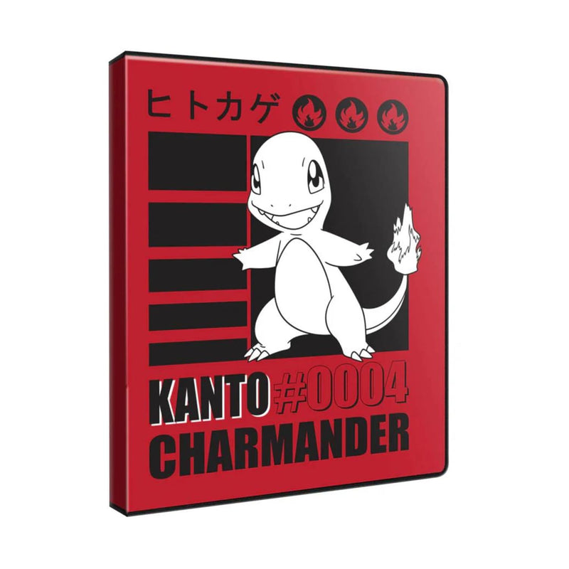 Ultra PRO - Charmander 4-Pocket Portfolio for Pokémon | Pokémon card binder, trading card organizer, TCG storage portfolio, collectible card holder, card sleeve, collector gift