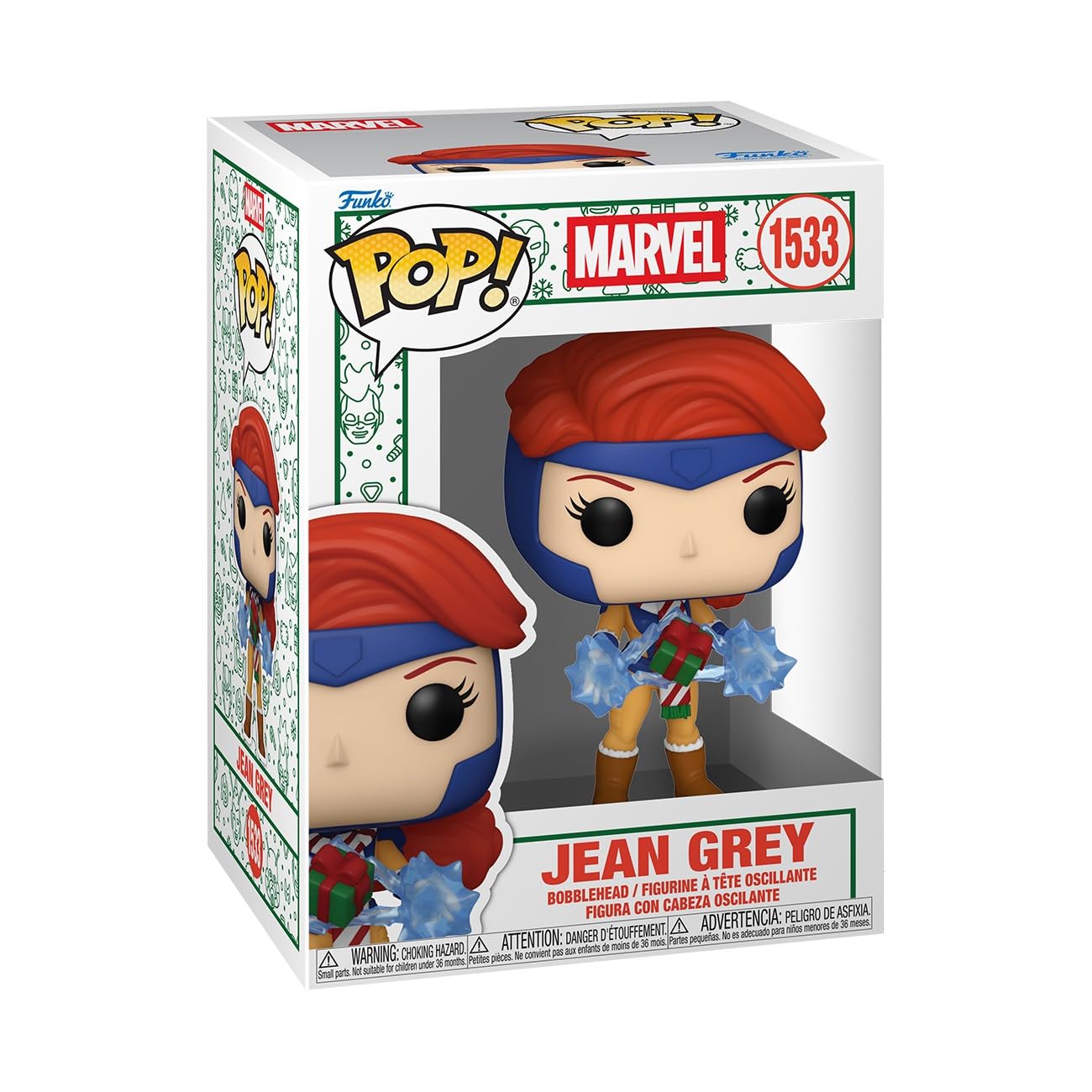 Funko Pop! Marvel: Holiday - Jean Grey - X-Men - Collectable Vinyl Figure - Gift Idea - Official Merchandise - Toys for Kids & Adults - Comic Books Fans - Model Figure for Collectors and Display
