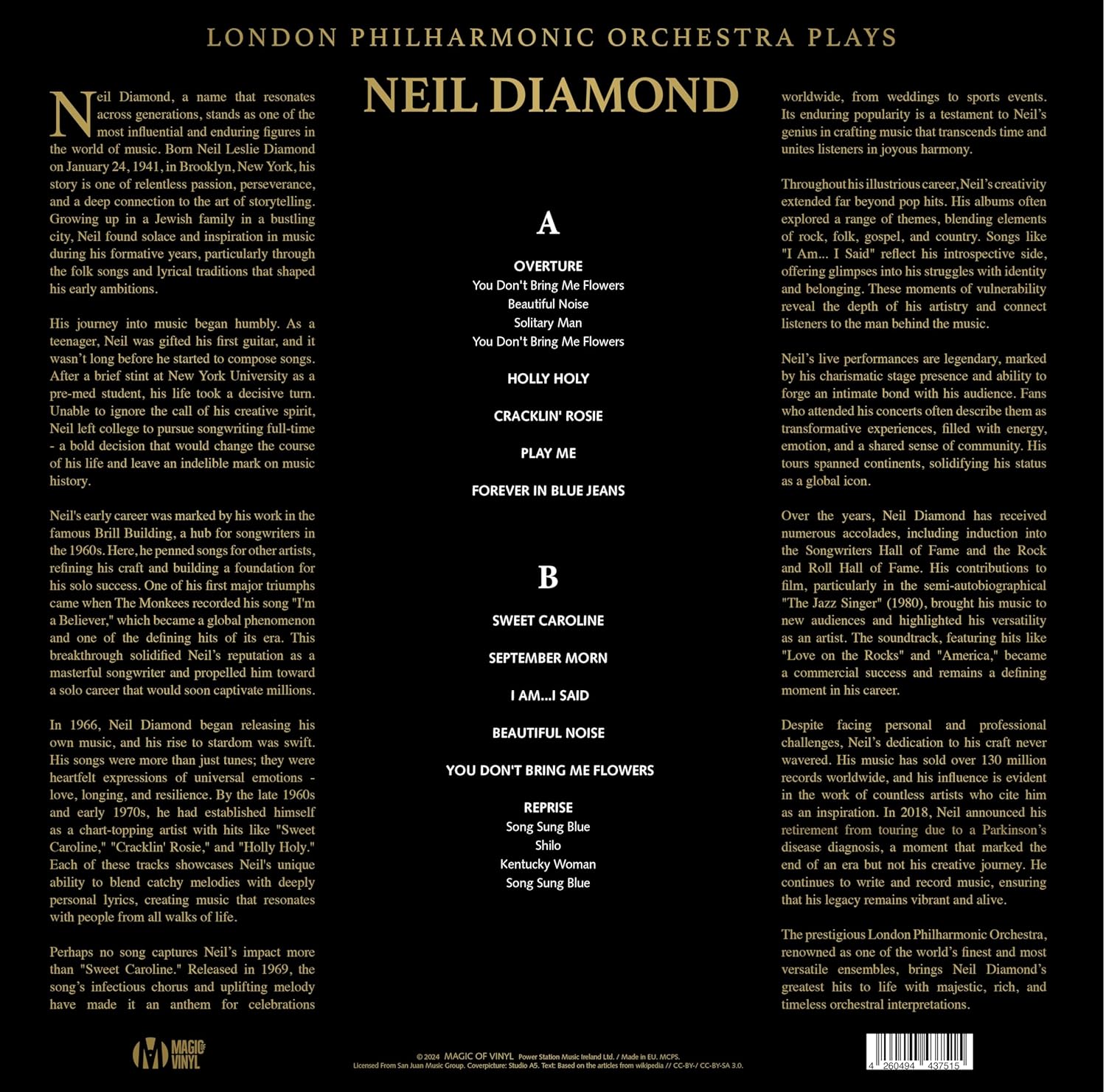 London Philharmonic Orchestra - Plays Neil Diamond - Limited r. Marbled
