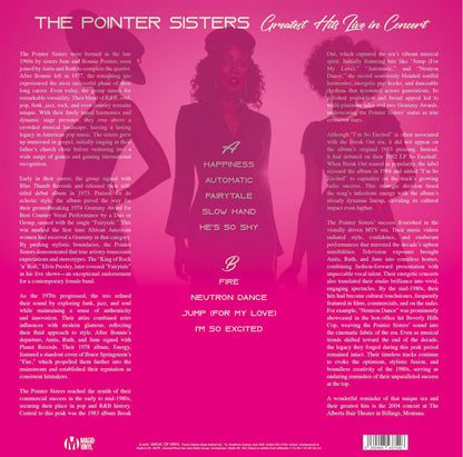 The Pointer Sisters - Greatest Hits Live In Concert - Limitiert r. Color in Color