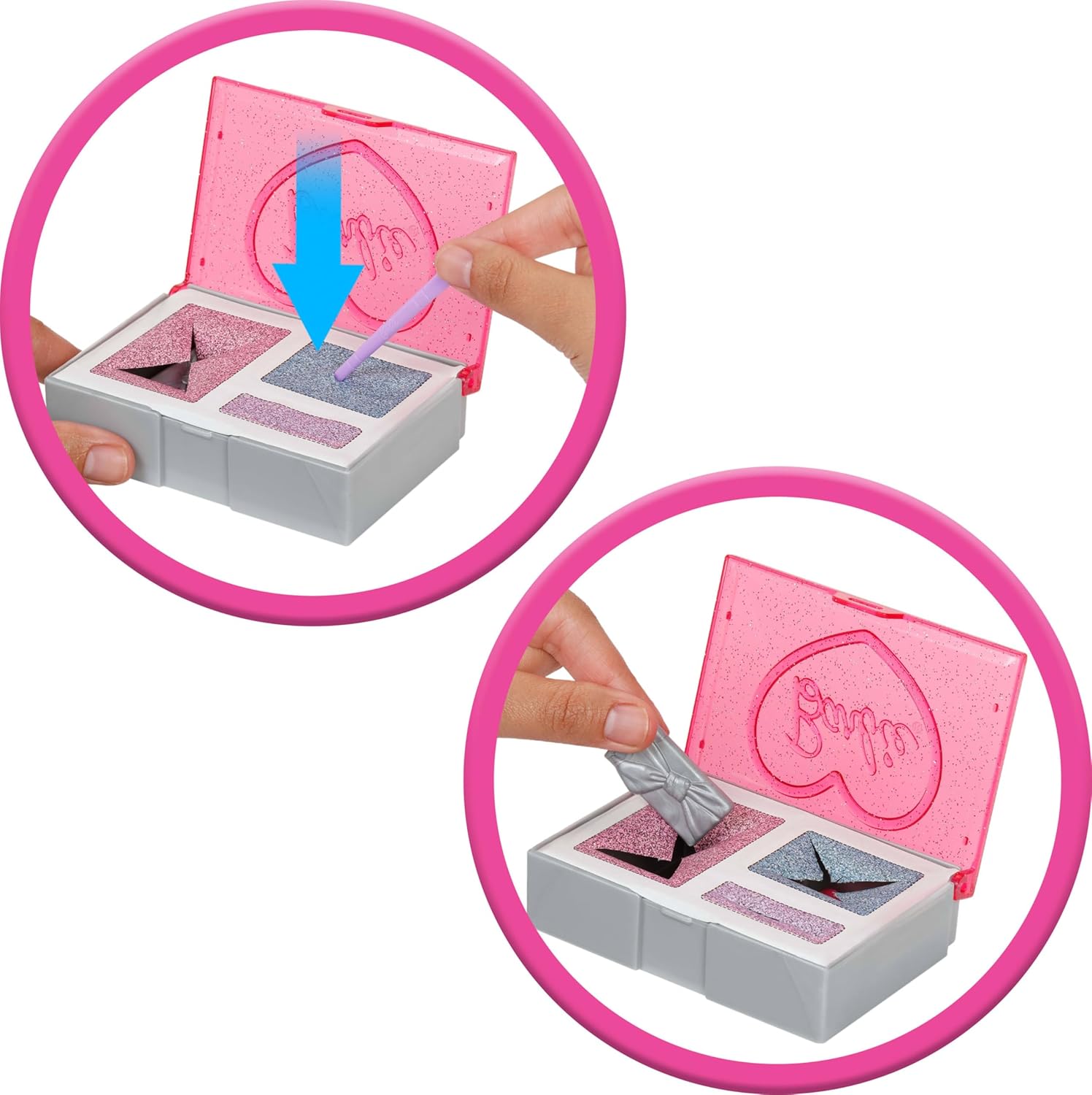 Barbie Uitpakparty Pop en Accessoires, Chic Feestje Serie met 10 Verrassingen, Waaronder Kleurverandering, Pop met Roze Glitters, JFY67