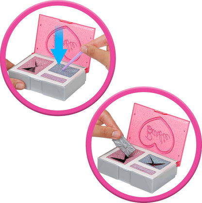 Barbie Uitpakparty Pop en Accessoires, Chic Feestje Serie met 10 Verrassingen, Waaronder Kleurverandering, Pop met Roze Glitters, JFY67