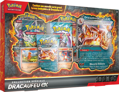 Pokémon : Pokémon TCG Charizard Special Collection (1 Glossy Promo Card, 2 Shiny Cards, 1 Large Lenticular Card and 5 Boosters