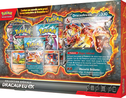 Pokémon : Pokémon TCG Charizard Special Collection (1 Glossy Promo Card, 2 Shiny Cards, 1 Large Lenticular Card and 5 Boosters