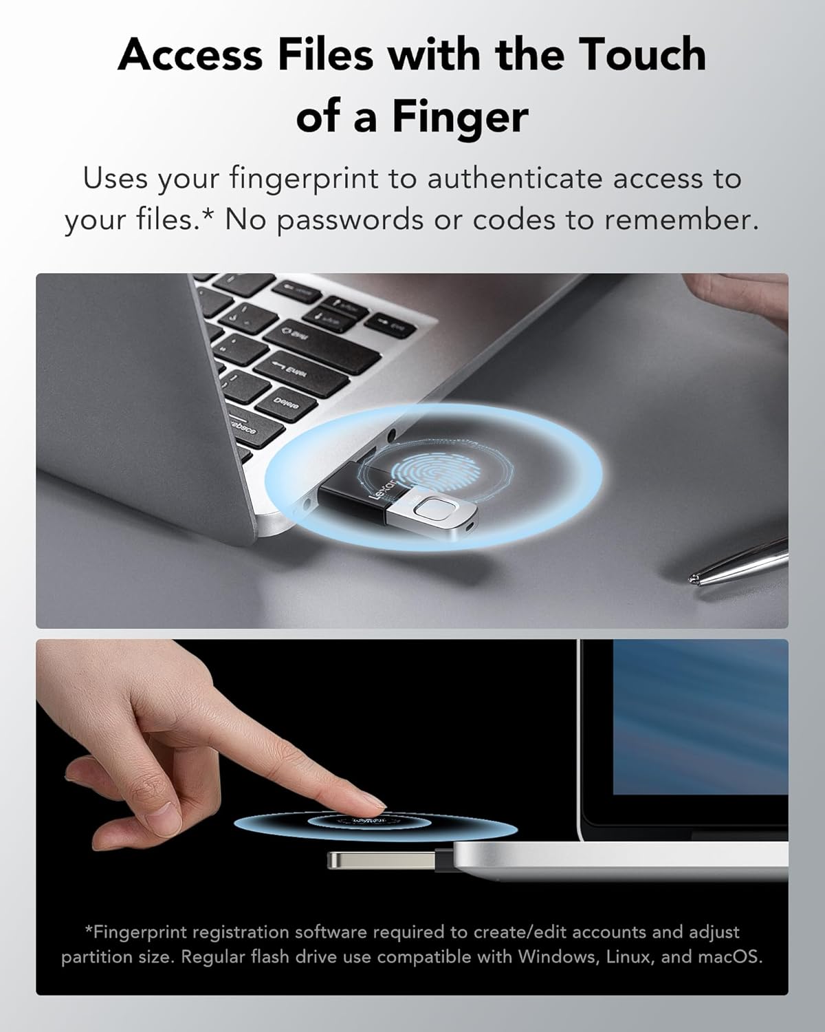 CLE USB FINGERPRINT 128GO F35 PRO
