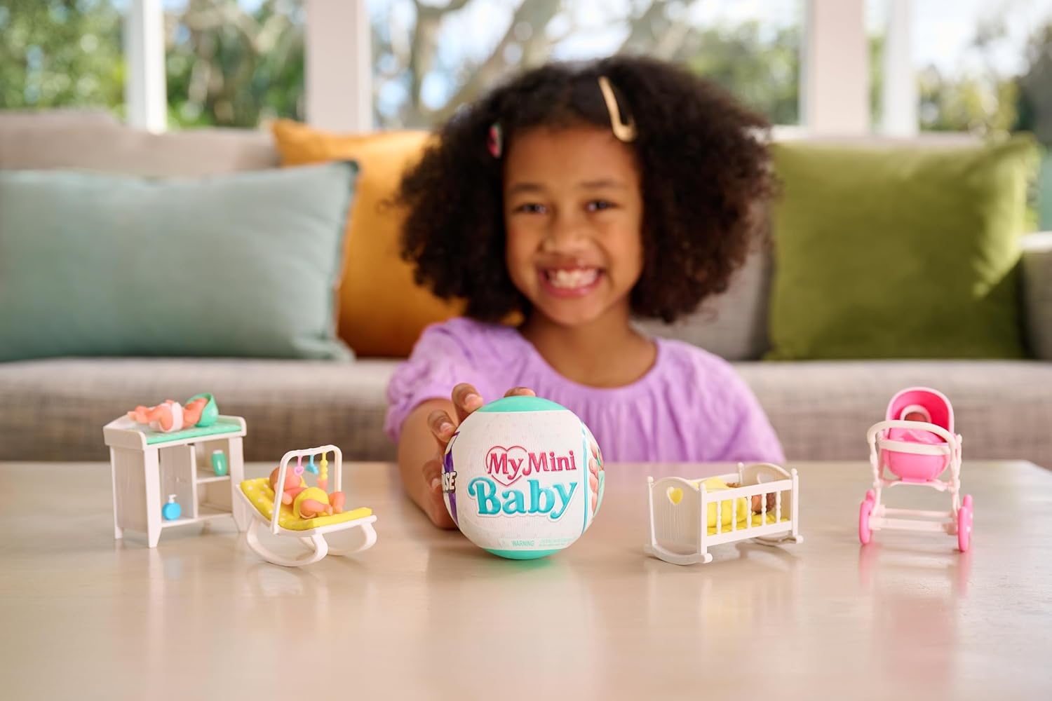 5 Surprise My Mini Baby Series 1, Single Capsule, By ZURU, Collectible Mystery Capsule, speelgoed voor meisjes, realistische miniatuurbaby, speelset en accessoires (enkele capsule
