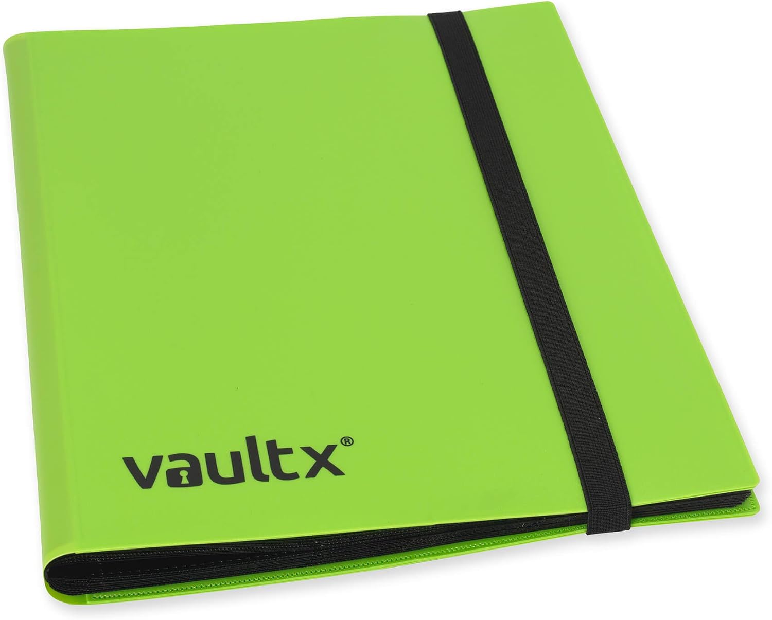 Vault X 9 Pocket Trading Card Strap Binder, 360 cards, Standard, 20 Side-Loading Pages, Folder for Collectible Card Games, Sports, TCG (Green