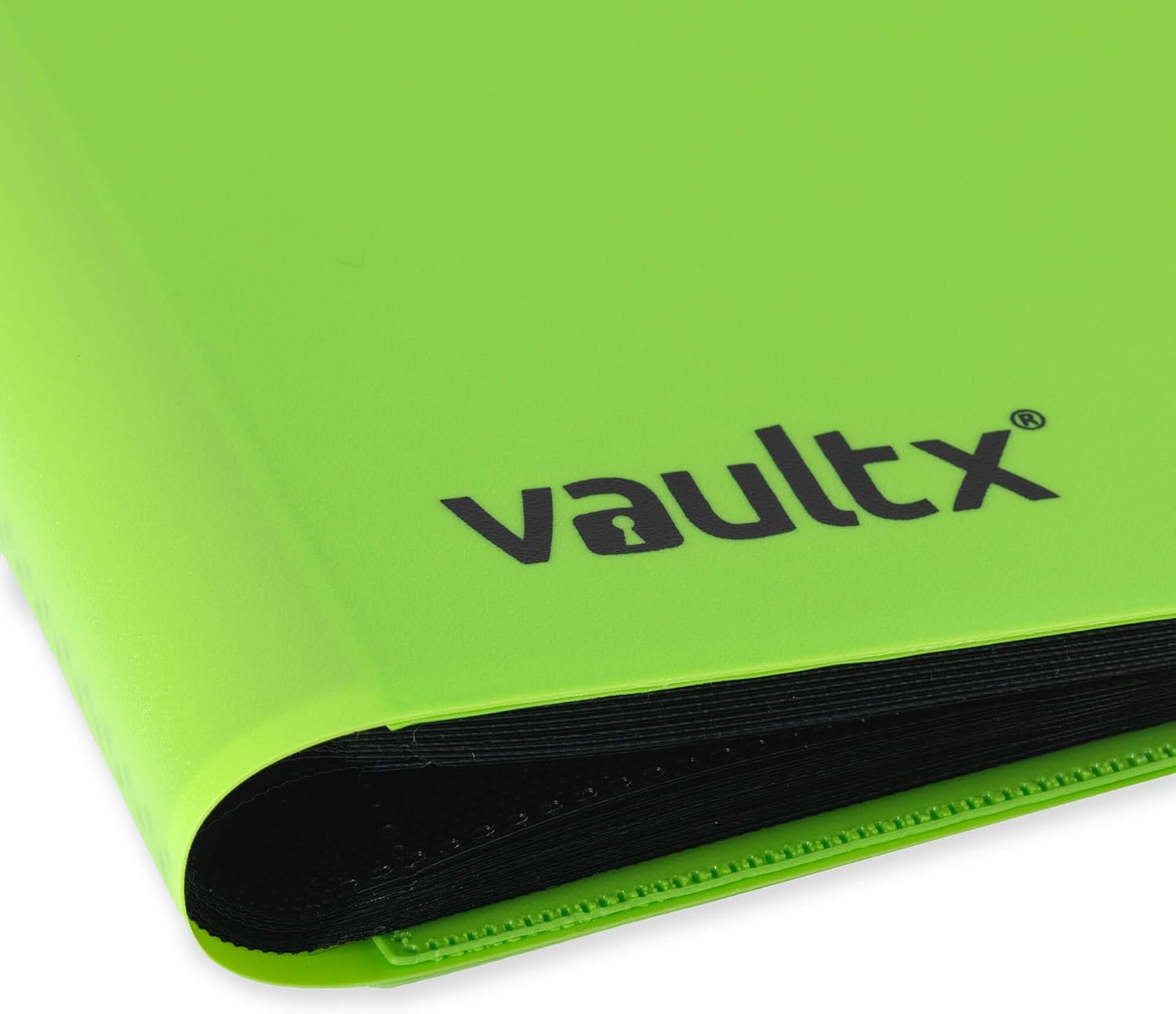 Vault X 4 Pocket Trading Card Strap Binder, 160 cards, Standard, 20 Side-Loading Pages, Folder for Collectible Card Games, Sports, TCG (Green