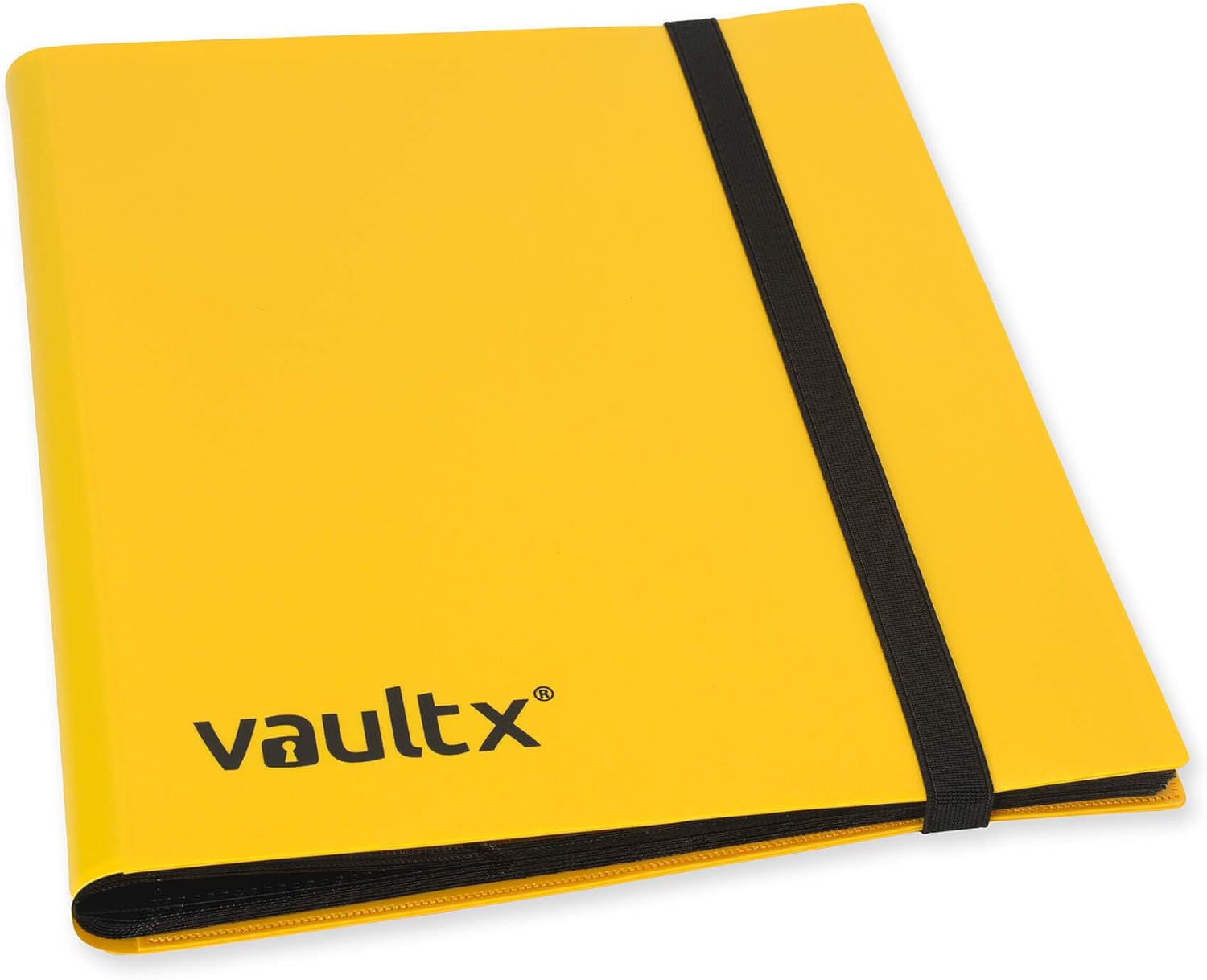 Vault X 9 Pocket Trading Card Strap Binder, 360 cards, Standard, 20 Side-Loading Pages, Folder for Collectible Card Games, Sports, TCG (Yellow